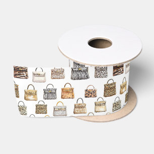 Tiereindruck-Designertasche Mode Muster Satinband