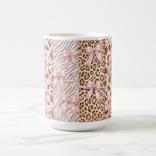 Tiereindruck Glam Perlen & Schleifen Kaffeetasse
