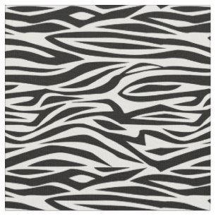 Tiereindruck Zebrastreifen wild schwarz weiß Stoff