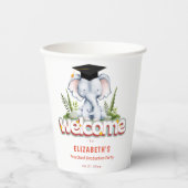 Tierelementare Kinder-Graduationspartei Pappbecher (Vorderseite)