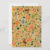 Tieres antikes Pferderückenkaninchen Einladung (Rückseite)