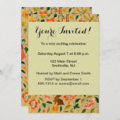 Tieres antikes Pferderückenkaninchen Einladung (Vorne/Hinten)