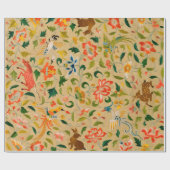 Tieres antikes Pferderückenkaninchen Geschenkpapier (Flach)