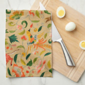 Tieres antikes Pferderückenkaninchen Geschirrtuch (Viertel Falte)