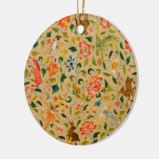 Tieres antikes Pferderückenkaninchen Keramik Ornament (Links)