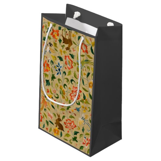 Tieres antikes Pferderückenkaninchen Kleine Geschenktüte (Rückseite Schrägansicht)