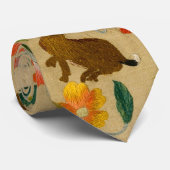 Tieres antikes Pferderückenkaninchen Krawatte (Gerollt)