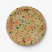 Tieres antikes Pferderückenkaninchen Pappteller (Vorderseite)