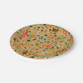 Tieres antikes Pferderückenkaninchen Pappteller (Schrägansicht)