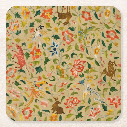 Tieres antikes Pferderückenkaninchen Rechteckiger Pappuntersetzer (Vorderseite)