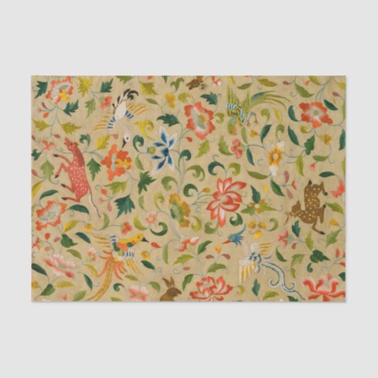 Tieres antikes Pferderückenkaninchen Seidenpapier (Vorderseite)