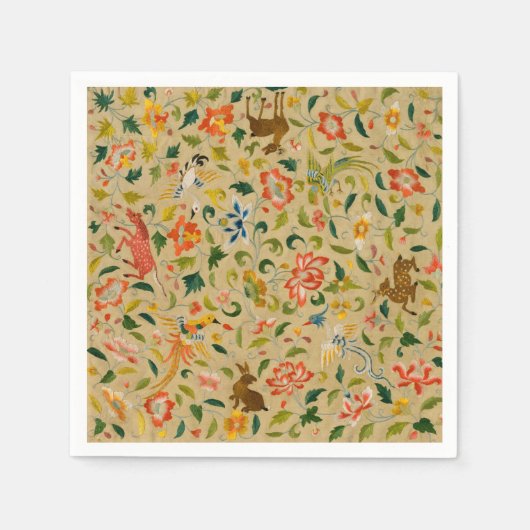 Tieres antikes Pferderückenkaninchen Serviette (Vorderseite)