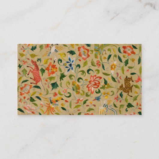 Tieres antikes Pferderückenkaninchen Visitenkarte (Rückseite)