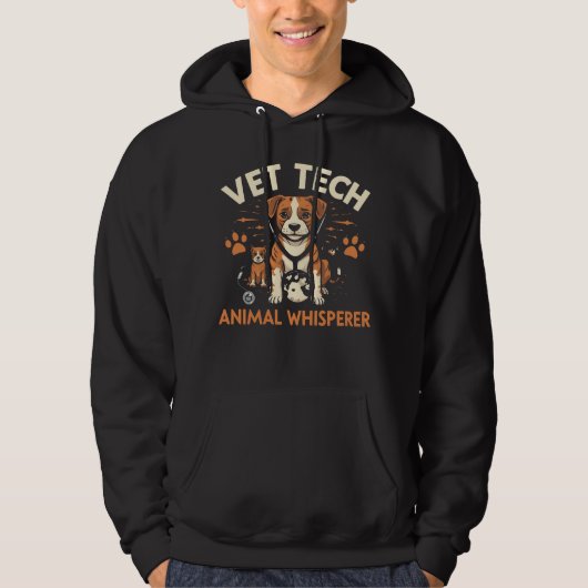 Tierexperimentelle Whispere Niedliches Welpensteth Hoodie (Vorderseite)