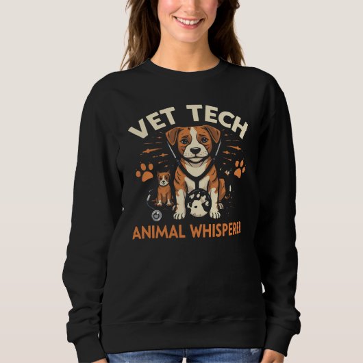 Tierexperimentelle Whispere Niedliches Welpensteth Sweatshirt (Vorderseite)
