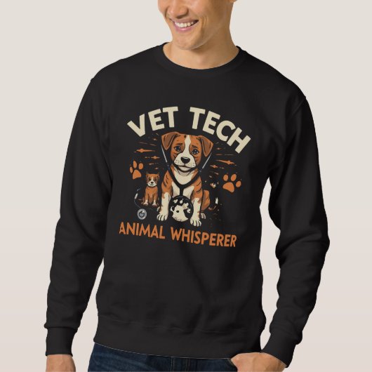 Tierexperimentelle Whispere Niedliches Welpensteth Sweatshirt (Vorderseite)