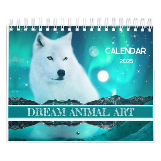 Tierfantasiekunstkalender 2025 kalender (Titelbild)