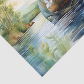 Tierfarbe Hippopotamus Seidenpapier (Ausschnitt)