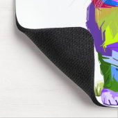 Tierfarbige Dekoration Katzendesign Geometrie Mousepad (Ecke)