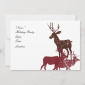 Tierfeiertags-Schnee Einladung (Rückseite)