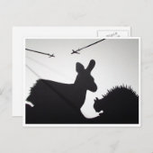 Tierflüge Postkarte (Vorne/Hinten)