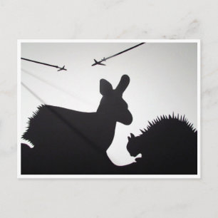 Tierflüge Postkarte