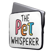 Tierflüsterer Laptopschutzhülle (Vorderseite Links)