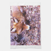 Tierfox-Waldbüro-Party-Duschen-Digital-Kunst Geschirrtuch (Vertikal)