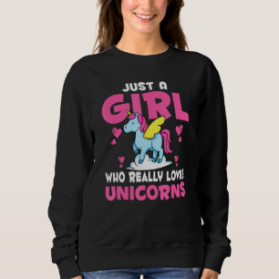 Tierfrauen nur ein Mädchen, das wirklich Lieben ei Sweatshirt