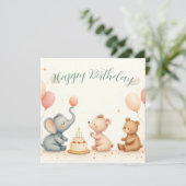 Tierfreude mit Balloons (Stehend Vorderseite)