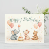 Tierfreude mit Balloons (Stehend Vorderseite)