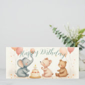 Tierfreude mit Balloons (Stehend Vorderseite)