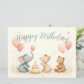 Tierfreude mit Balloons (Stehend Vorderseite)