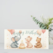 Tierfreude mit Balloons (Stehend Vorderseite)