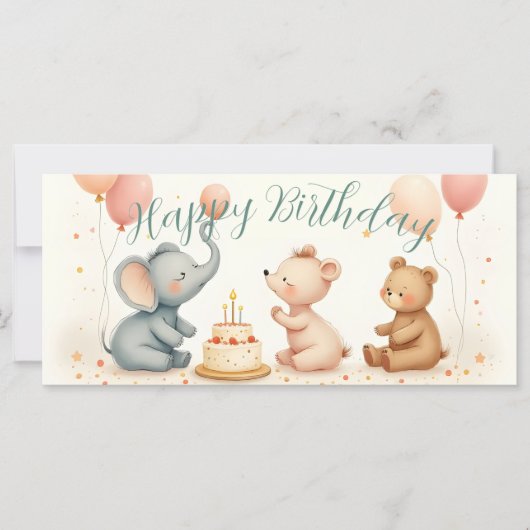 Tierfreude mit Balloons (Vorderseite)