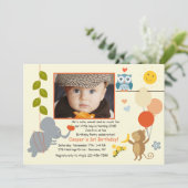 Tierfreund-Foto-Einladung Einladung (Stehend Vorderseite)