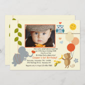 Tierfreund-Foto-Einladung Einladung (Vorne/Hinten)