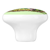 Tierfreunde aus niedlichem Holz Keramikknauf (Seitenansicht)