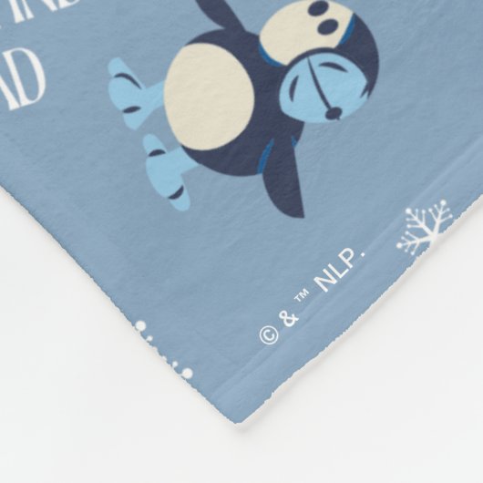 Tierfreunde "Bye Buddy" Wintermuster Fleecedecke (Ecke)