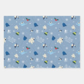 Tierfreunde "Bye Buddy" Wintermuster Geschenkpapier Set (Vorderseite 2)