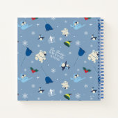 Tierfreunde "Bye Buddy" Wintermuster Notizblock (Rückseite)