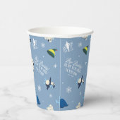 Tierfreunde "Bye Buddy" Wintermuster Pappbecher (Rechts)