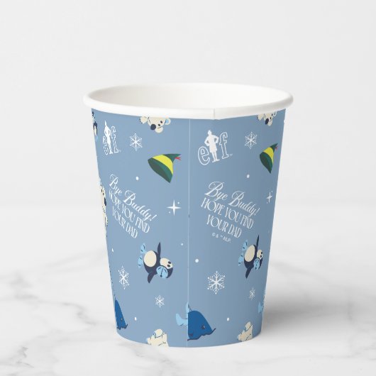 Tierfreunde "Bye Buddy" Wintermuster Pappbecher (Rechts)
