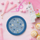 Tierfreunde "Bye Buddy" Wintermuster Pappteller (Party)