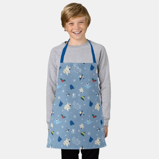 Tierfreunde "Bye Buddy" Wintermuster Schürze (Getragen)