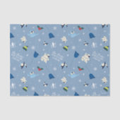 Tierfreunde "Bye Buddy" Wintermuster Seidenpapier (Vorderseite)