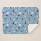 Tierfreunde "Bye Buddy" Wintermuster Sherpadecke (Vorderseite (Horizontal))