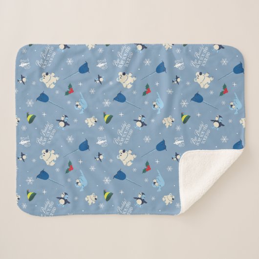 Tierfreunde "Bye Buddy" Wintermuster Sherpadecke (Vorderseite (Horizontal))