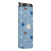 Tierfreunde "Bye Buddy" Wintermuster Thermosbecher (Nach rechts gedreht)