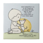 Tierfreunde Fliese (Vorderseite)